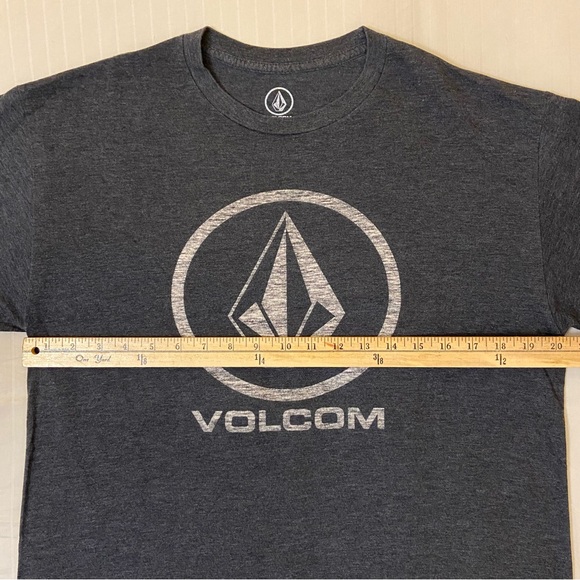 Volcom gray comfy relaxed t-shirt sz L 50/50 cotton/polyester - Picture 5 of 11